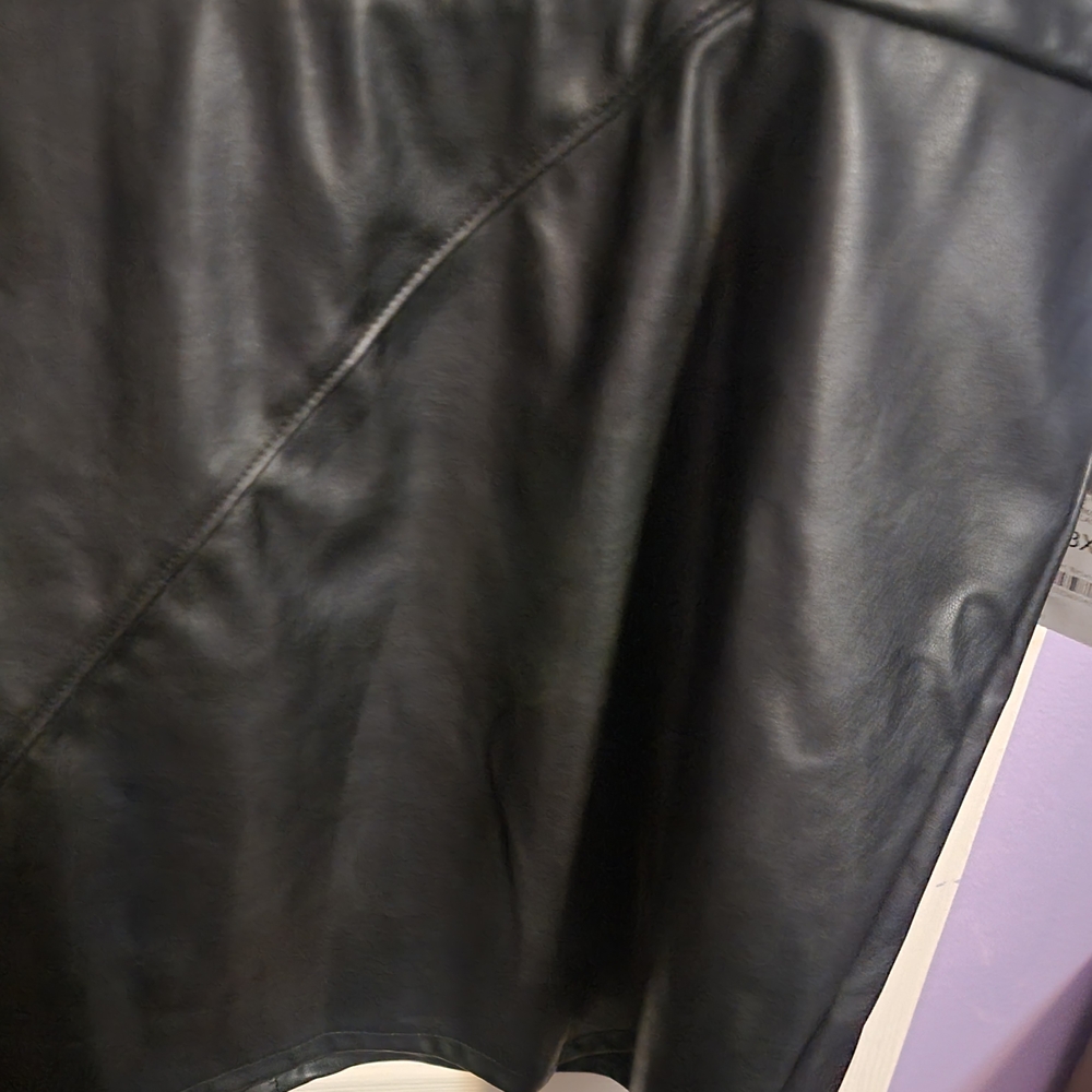 Black Leather Skirt